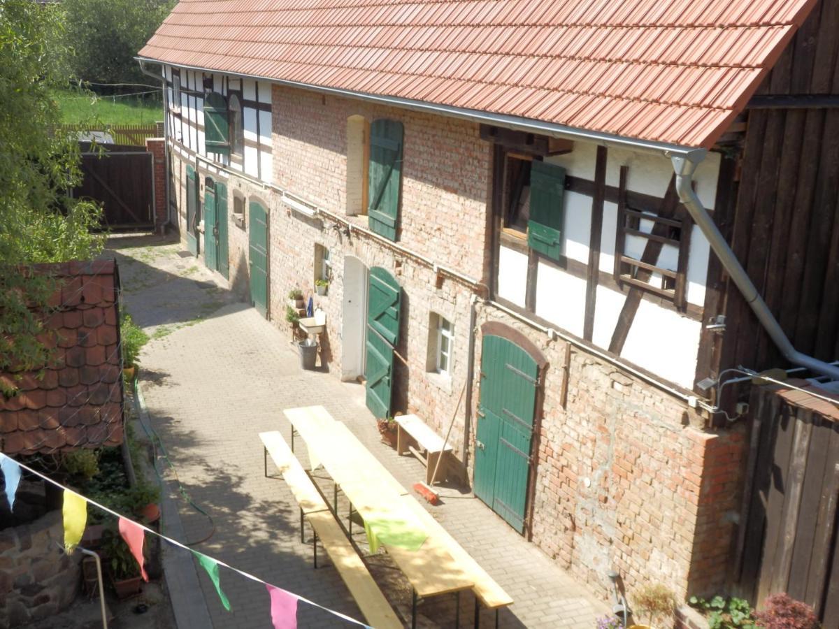 Ferienhof Gruene Kuh Elsteraue Extérieur photo